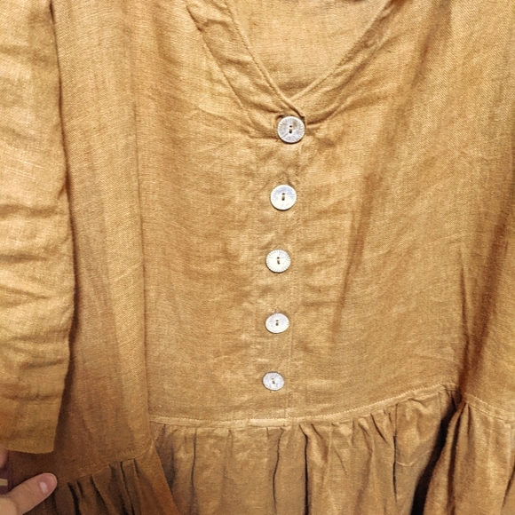 LA FEMME linen dress, size S - Picture 10 of 11